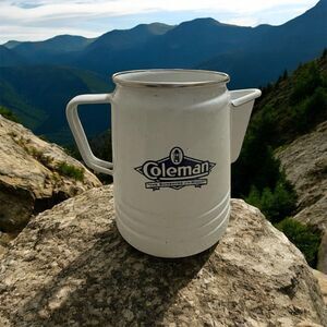 COLEMAN LIMITED EDITION ENAMEL COFFEE PERCOLATOR POT THE SUNSHINE OF THE NIGHT